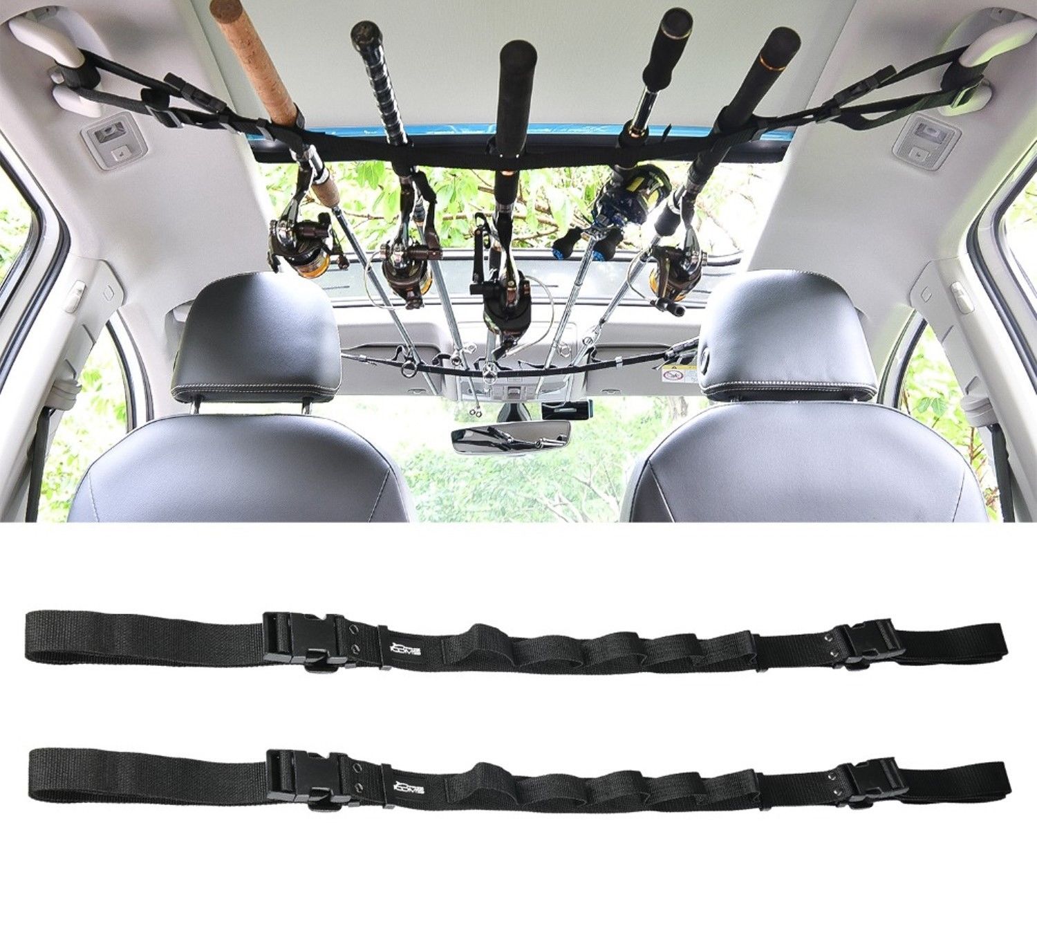 1/2pcs car fishing rod rack carrier reel combos pole